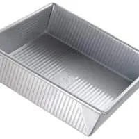 USA Pan Bakeware Square Cake Pan, 9 inch, Nonstick & Quick Release Coating, Made in the USA from Aluminized Steel
