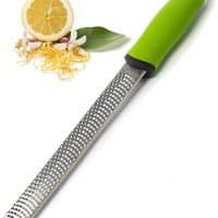 Best Cheese Grater & Zester - Stainless Steel Lemon Zester Tool - Best Zester for Kitchen - Cheese Grater Handheld - Chocolate, Coconut, Nutmeg, Ginger, Lemon Zester - Citrus Zester - by Zulay Kitchen