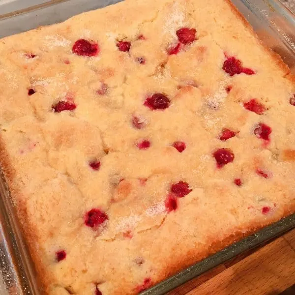 baked cranberry coffee cake