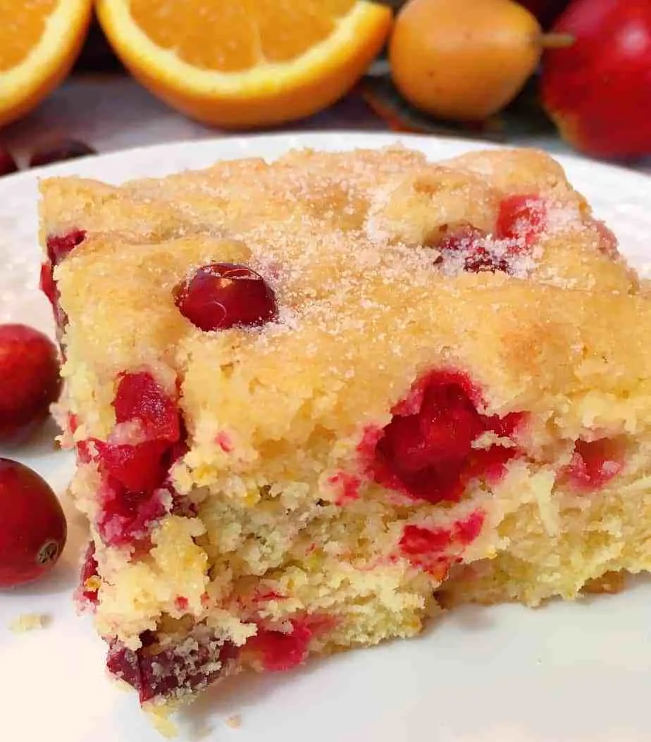 13. Cranberry Orange Buttermilk Coffee Cake 