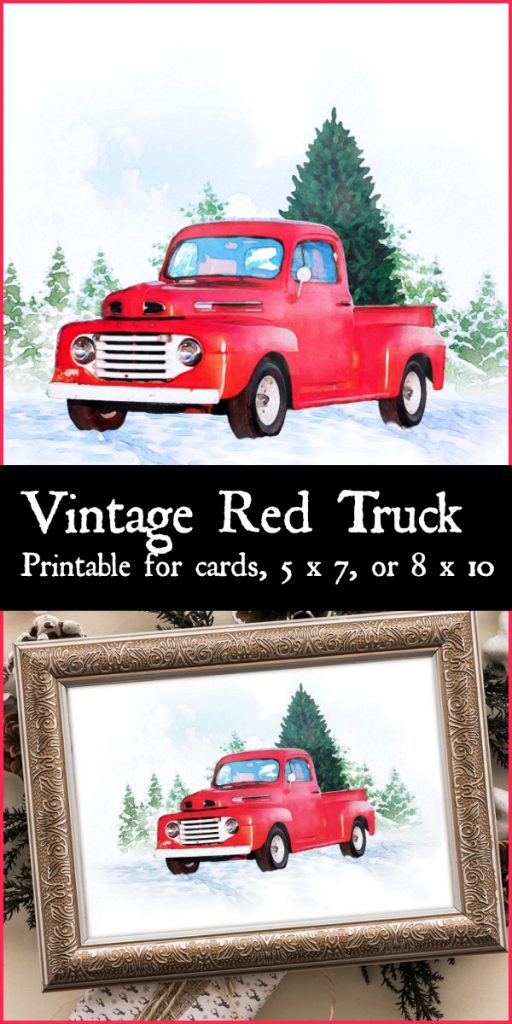 Pinterest Red Truck Printable | Norine's Nest