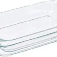 AmazonBasics Glass Oblong Oven Baking Dishes, Set of 2