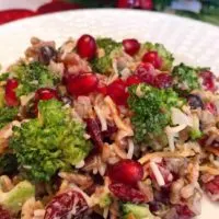 Broccoli, Cranberry, and Pomegranate Salad