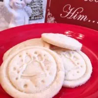 Plate of Classic Shortbread Cookies