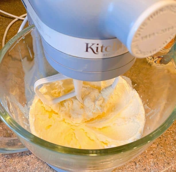 Butter and Sugar in mixer