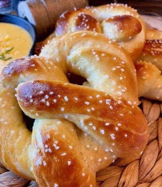 Soft Buttery Pretzels fresh out of the oven