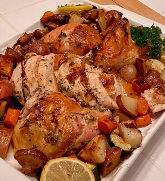 Whole roasted cut up chicken 