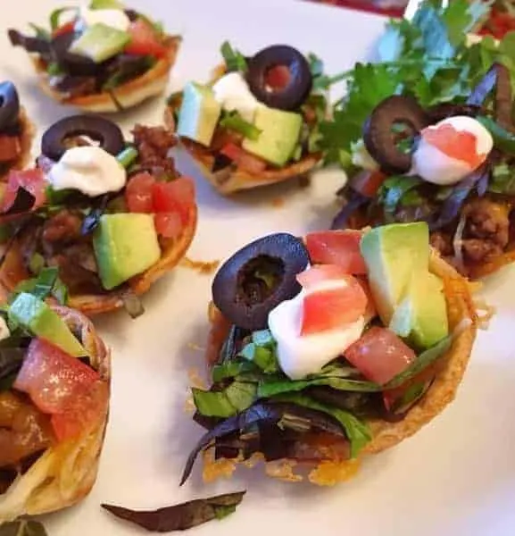 Finished Mini Tostada Bites