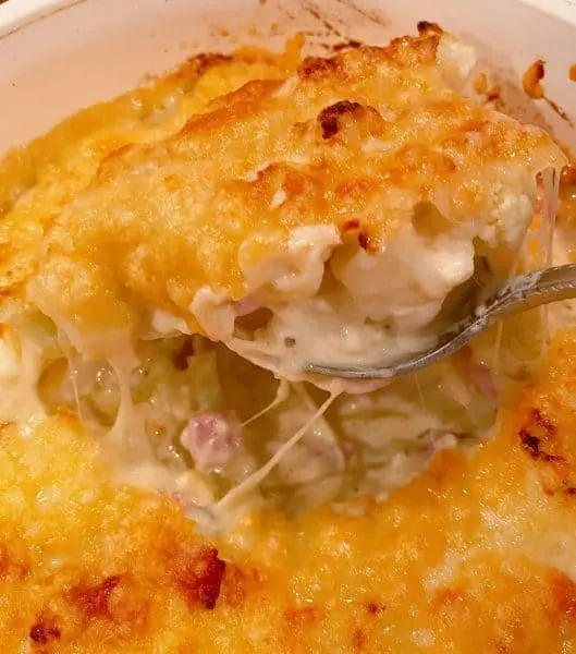 Creamy Cauliflower Casserole after baking