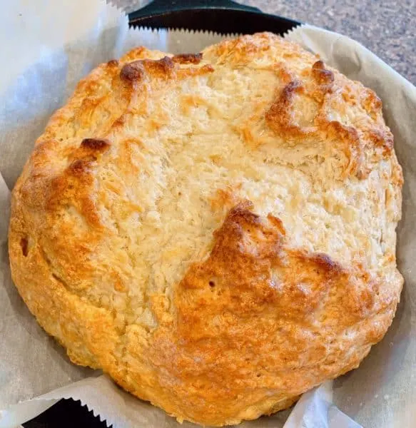 Traditional Irish Soda Bread baked