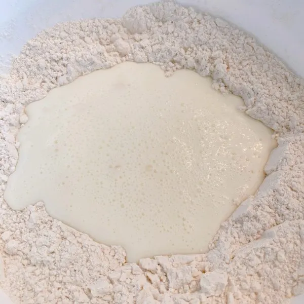 buttermilk added to dry ingredients
