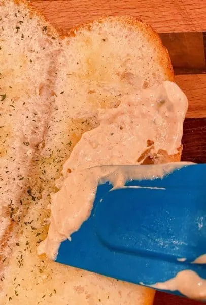 Spreading Remoulade Sauce