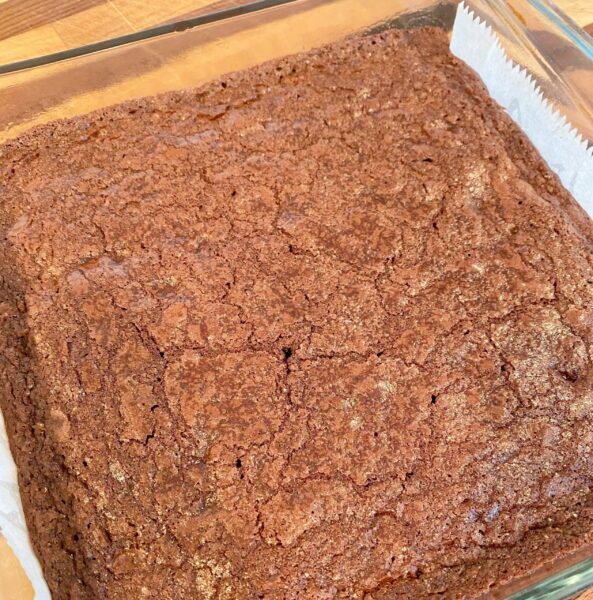 baled brownies cooling