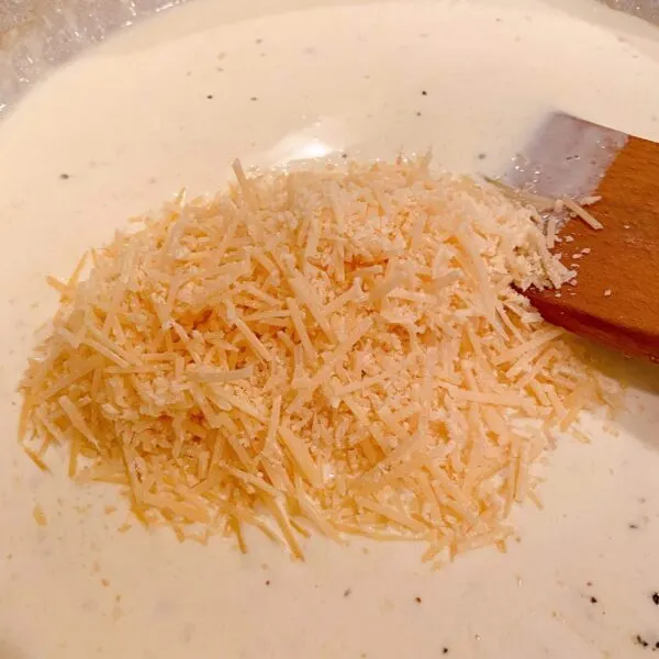 Adding Parmesan Cheese to sauce