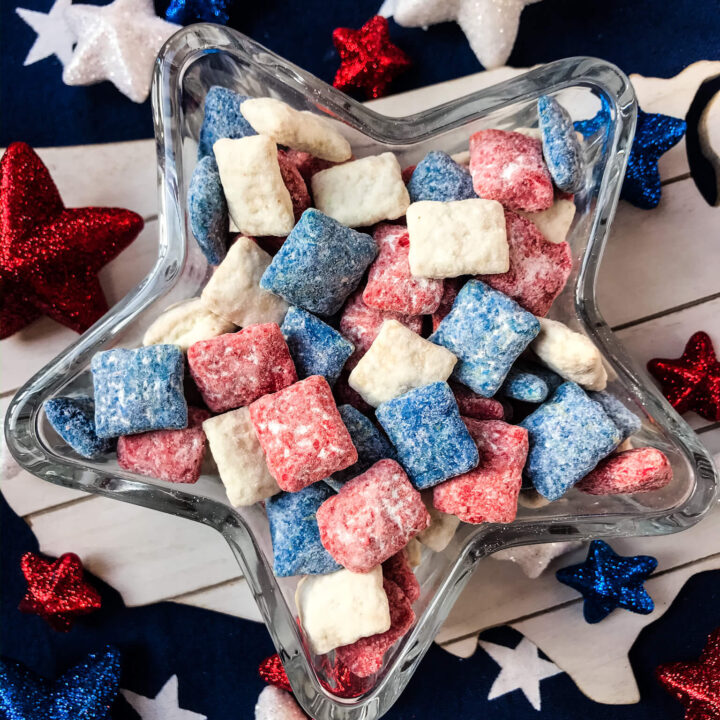 Image for Patriotic Red, White, and Blue Puppy Chow