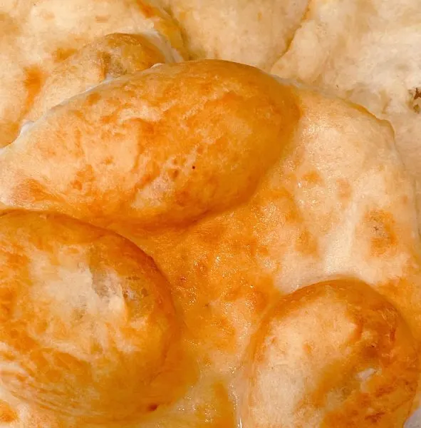 Close up photo of fry bread. 