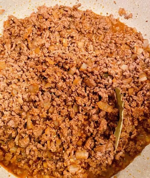 Ground Beef with onions browned
