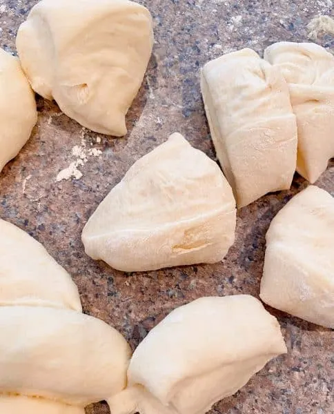 Roll dough cut into 24 dough balls. 