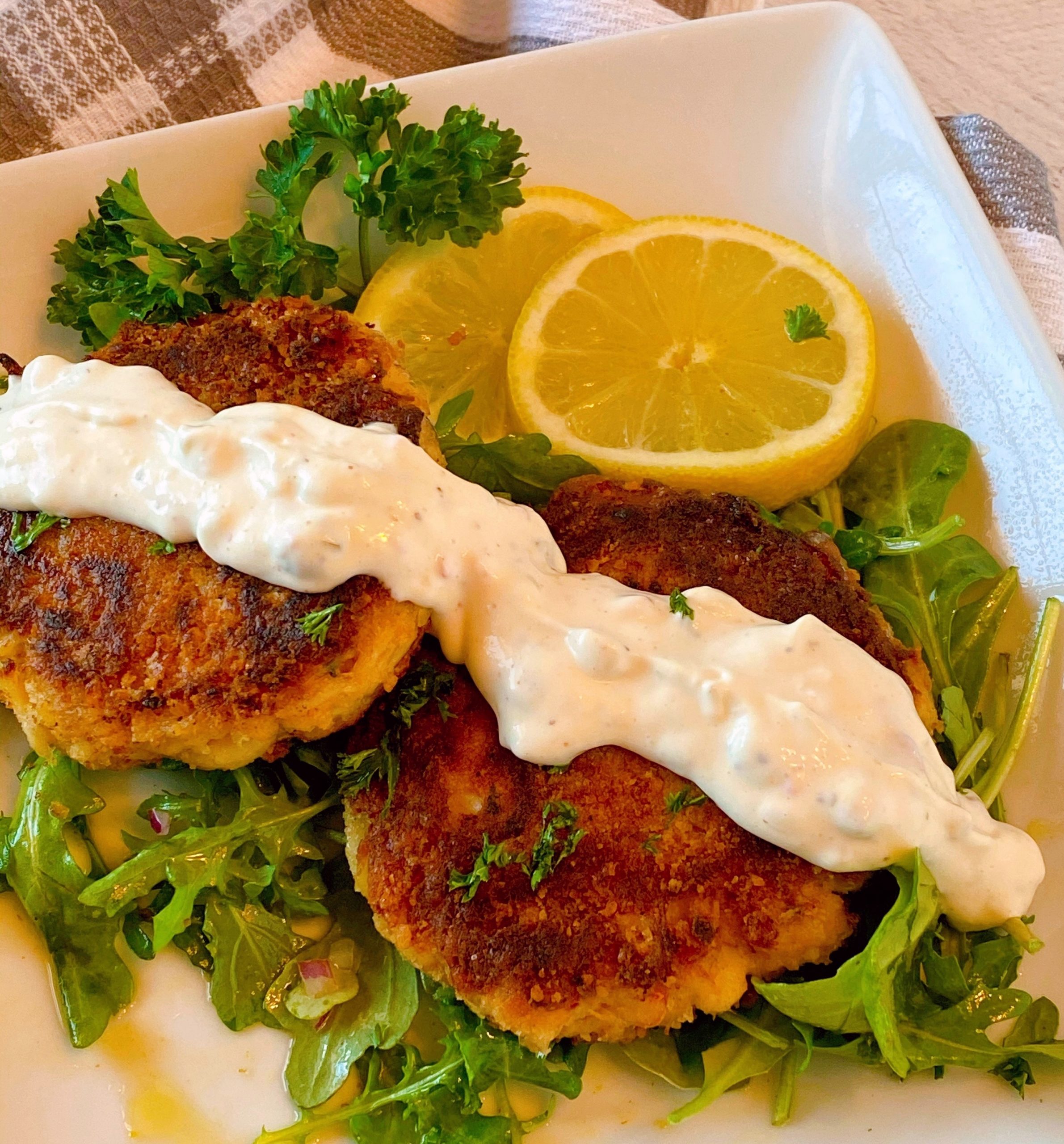 Lump Crab Cakes with Homemade Tartar Sauce | Norine's Nest