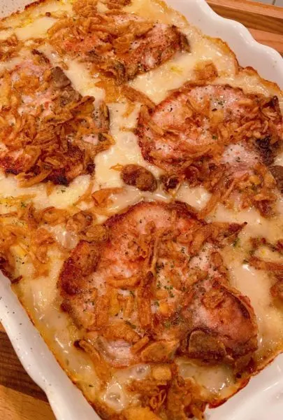 Baked Casserole straight out of the oven. 