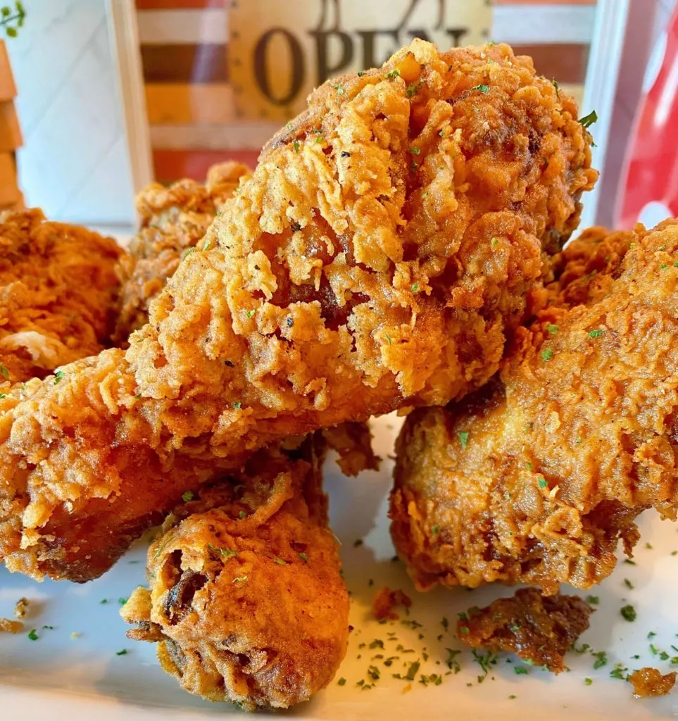 Fried Chicken on a serving platter.