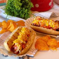 Al's Sunday Polish Dogs with Honey BBQ Chips