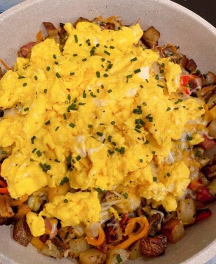 Country Skillet Breakfast Scrambled Eggs. | Norine's Nest