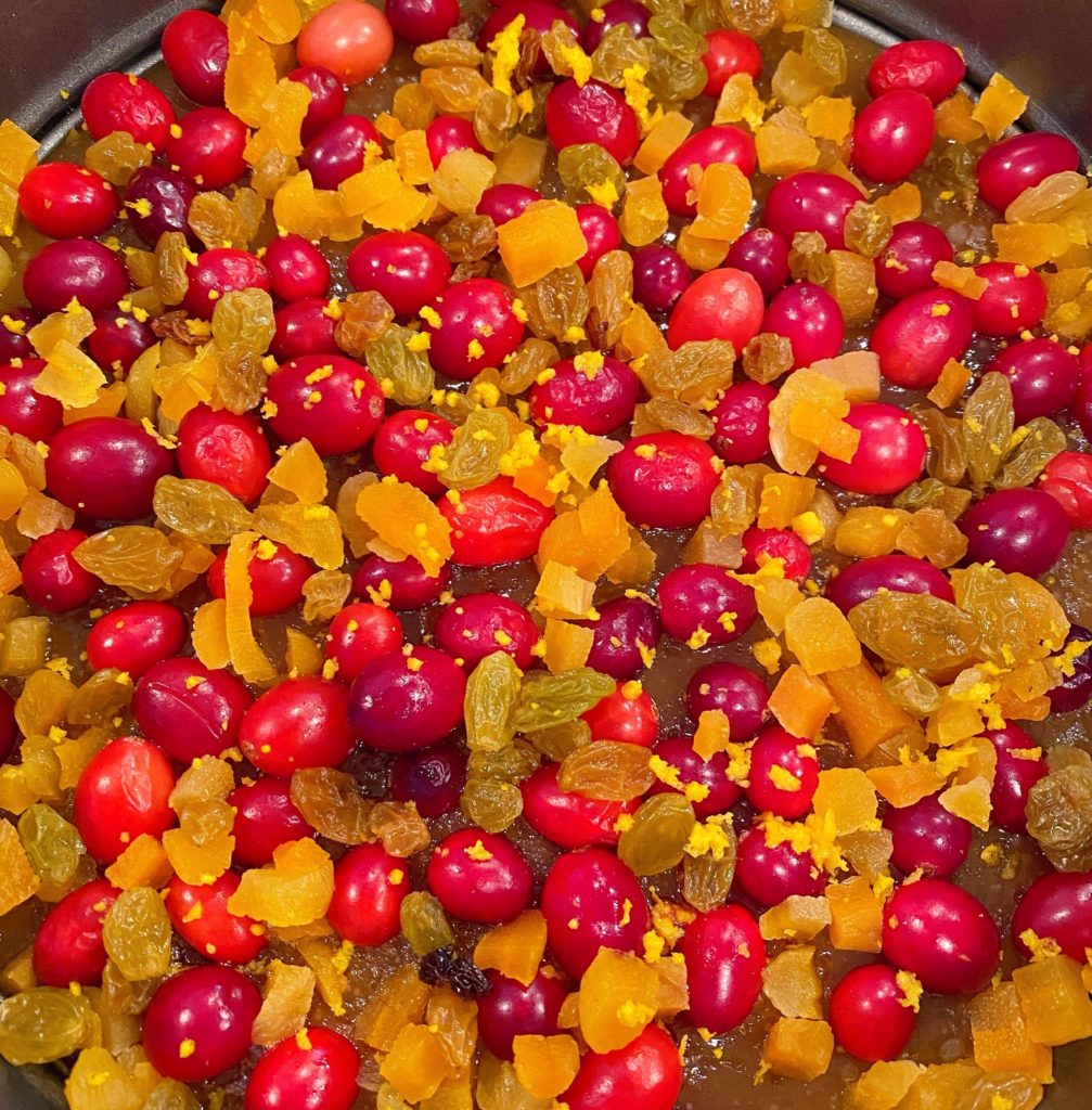 Orange Zest on Fruit Topping