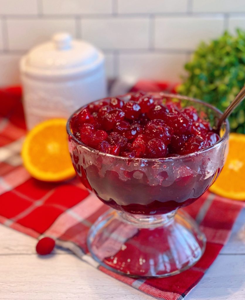 Bowl Full of Cranberry Brandy Relish.