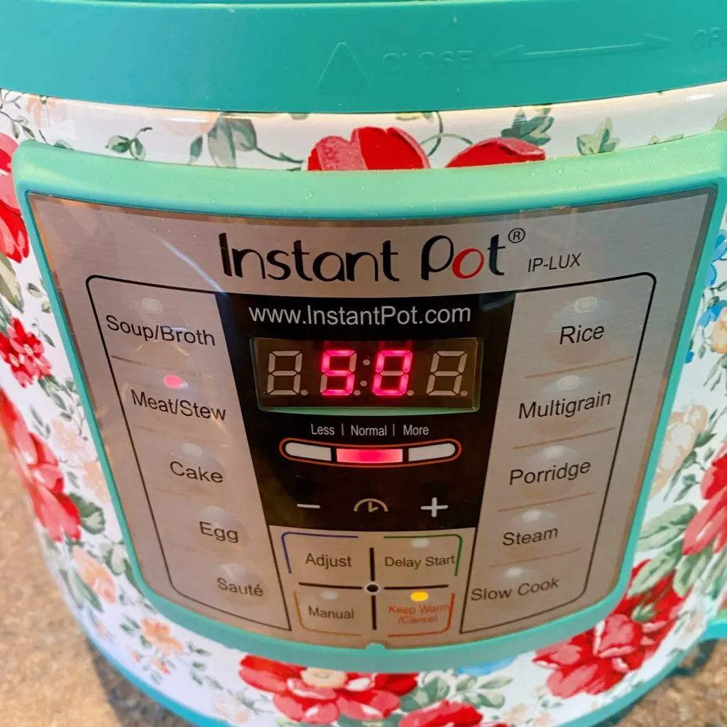 Instant Pot set to 50 minutes.