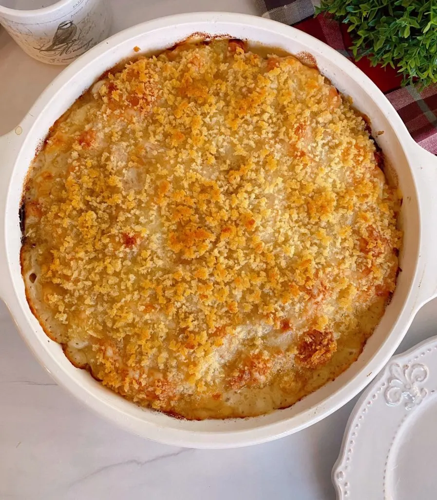 Brown Panko Topped Casserole.