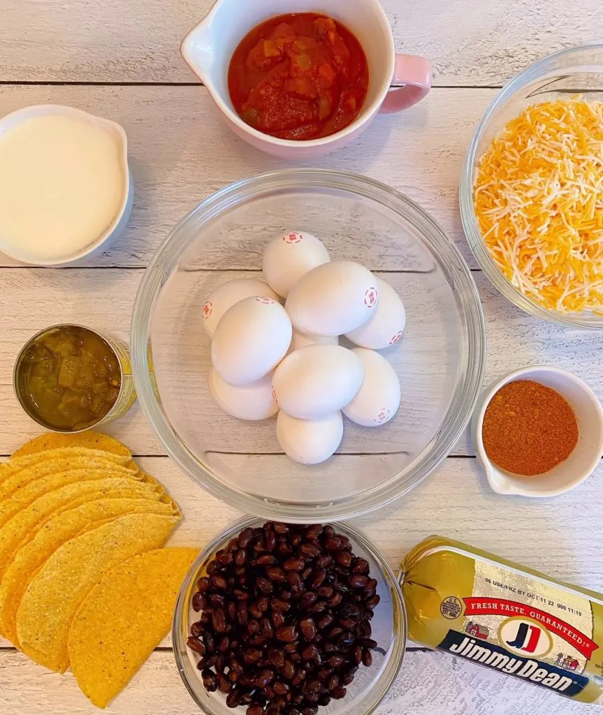 Ingredients for Ranchero Casserole