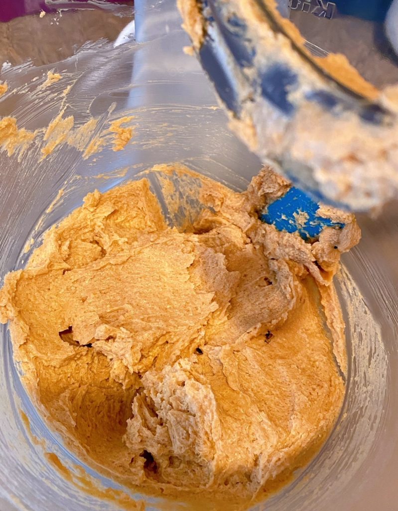 Cardamon Cookie Dough mixed and ready to chill.