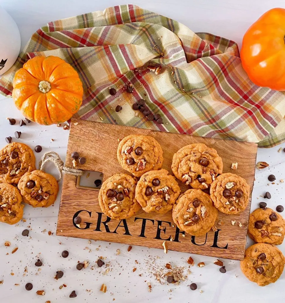 Pumpkin Chocolate Chip Cookies.