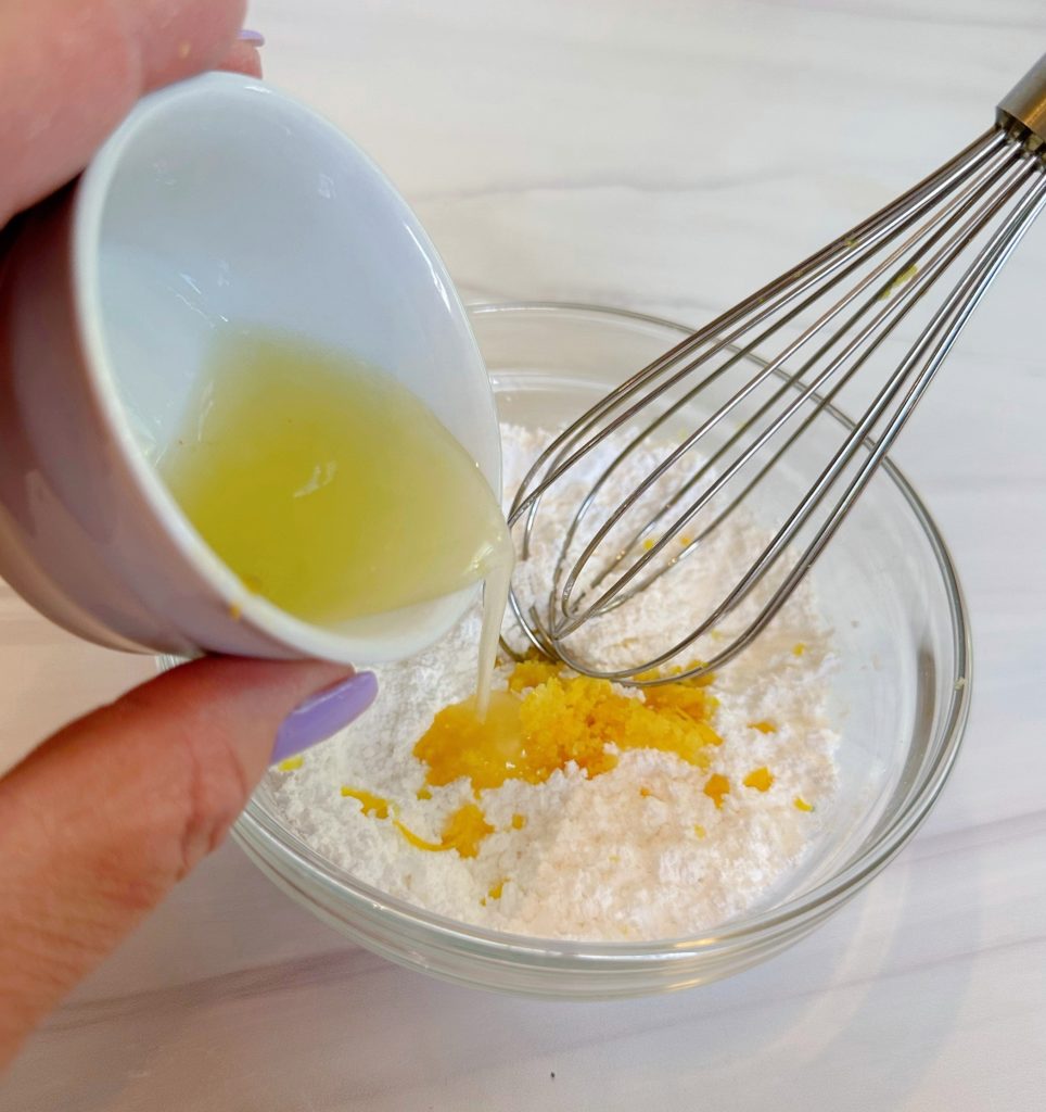 Ingredients for Lemon Zest in a small bowl.