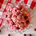 Cranberry Apple Walnut Fluff Salad in a pretty serving bowl.