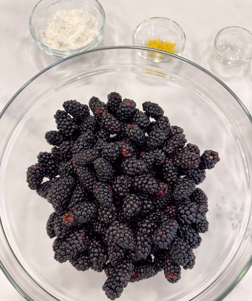 Bowl of Blackberries.