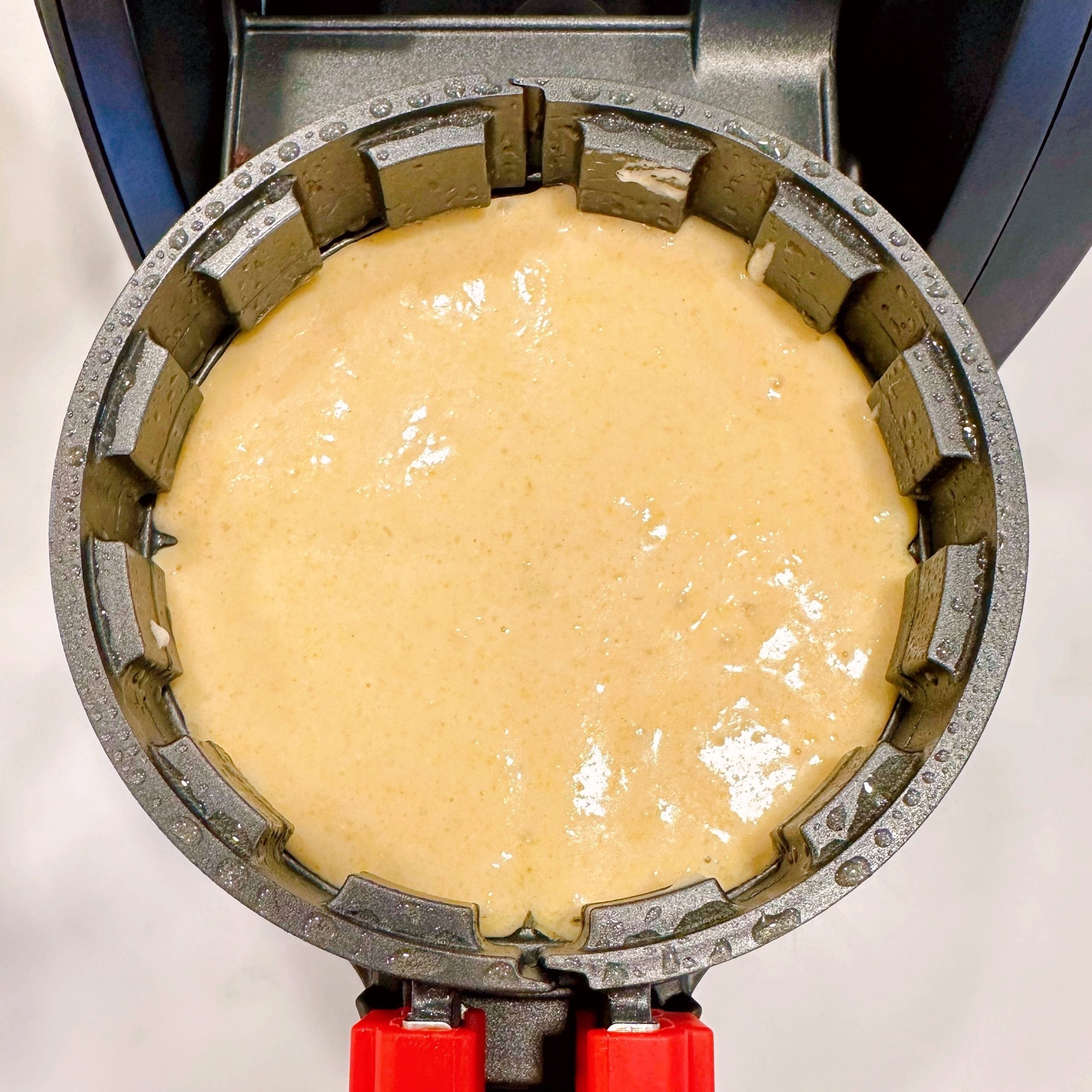 Cornbread Ring Maker Cornbread-mix-in-waffle-iron. | Norine's Nest