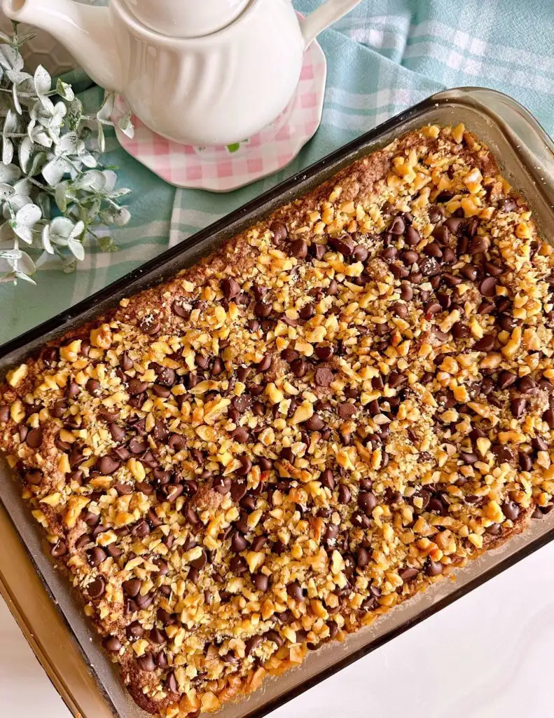Baked Chocolate Walnut Zucchini Cake.