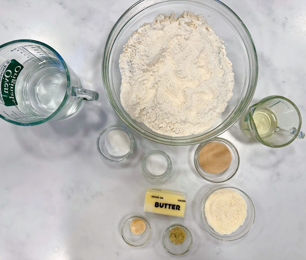 Ingredients for Breadsticks.