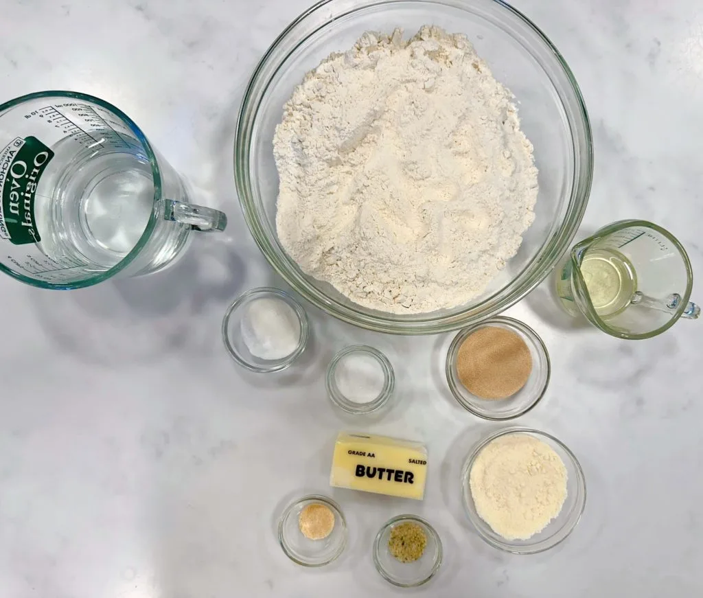 Ingredients for Breadsticks.