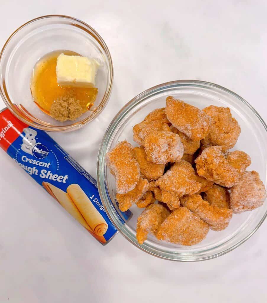 Ingredients for Honey Chicken Nuggets.