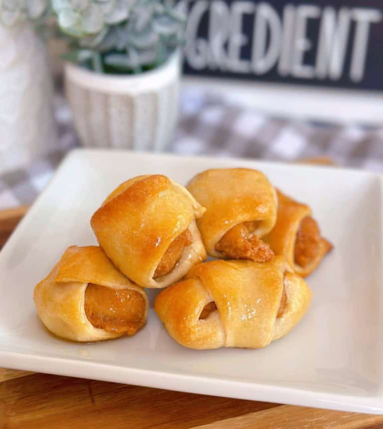 Chicken Nuggets with Honey Glaze.