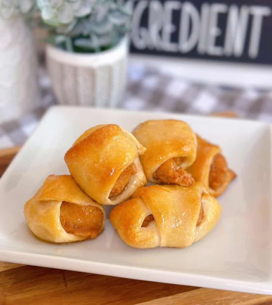Chicken Nuggets with Honey Glaze.