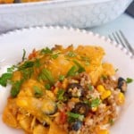 Cheesy Taco Rice Bake.