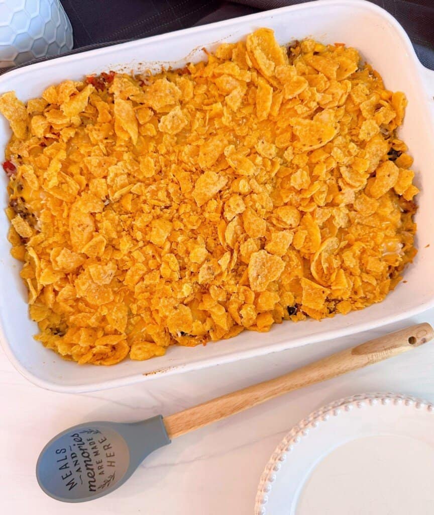Baked casserole.
