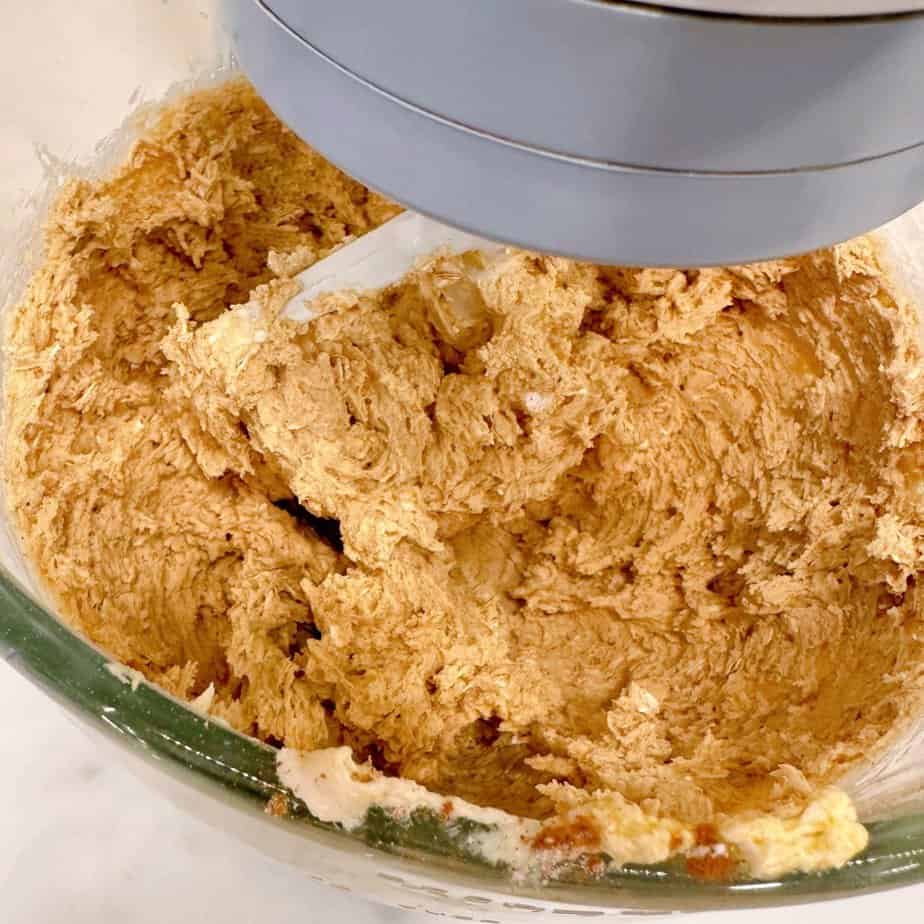 Cookie Dough mixed in the mixing bowl.