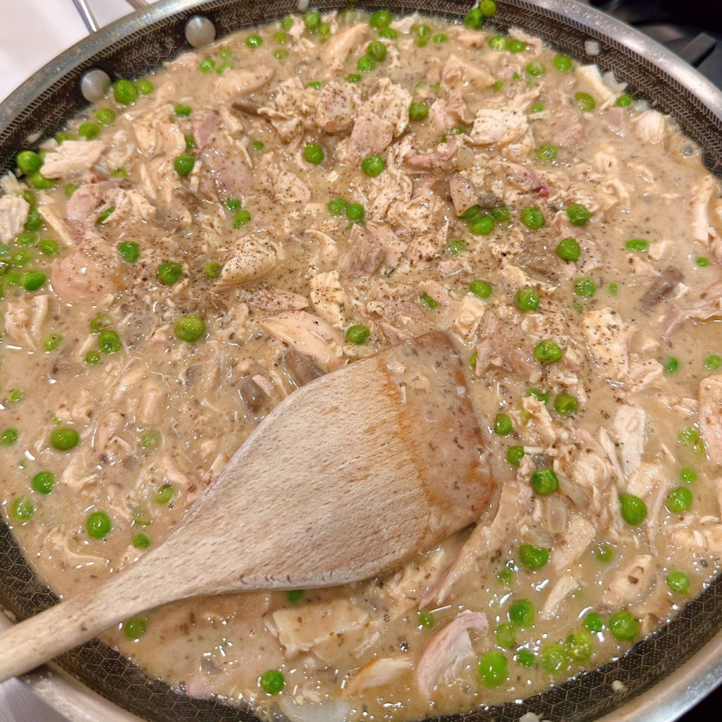 Stir sauce to combine ingredients.