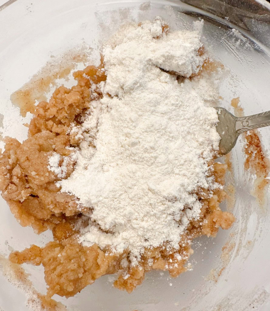 Add extra flour to crumb batter.