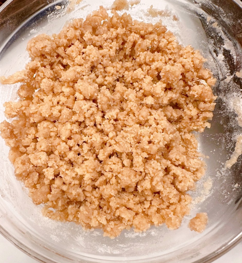 Crumb Streusel for pumpkin muffins.